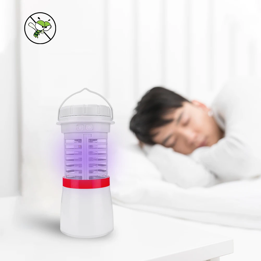 Многофункциональный 3 в 1 светодиодный инсектицидная лампа зарядка через USB 18650