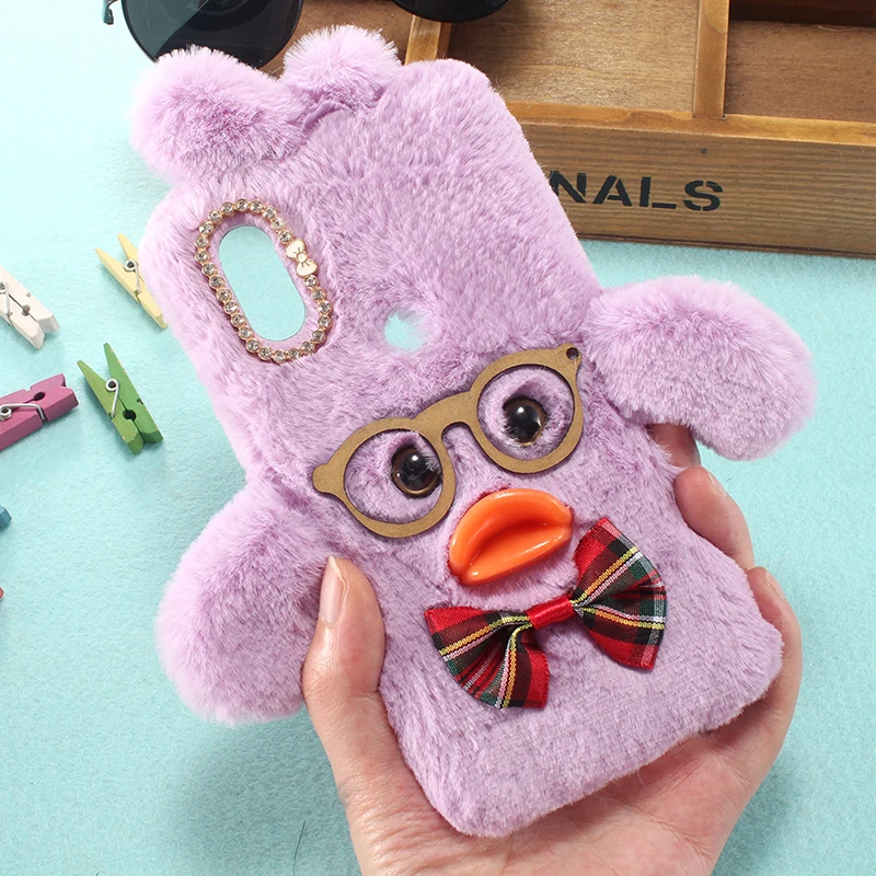 Модный красивый пушистый мягкий стильный защитный чехол для телефона Blackview A60 Pro