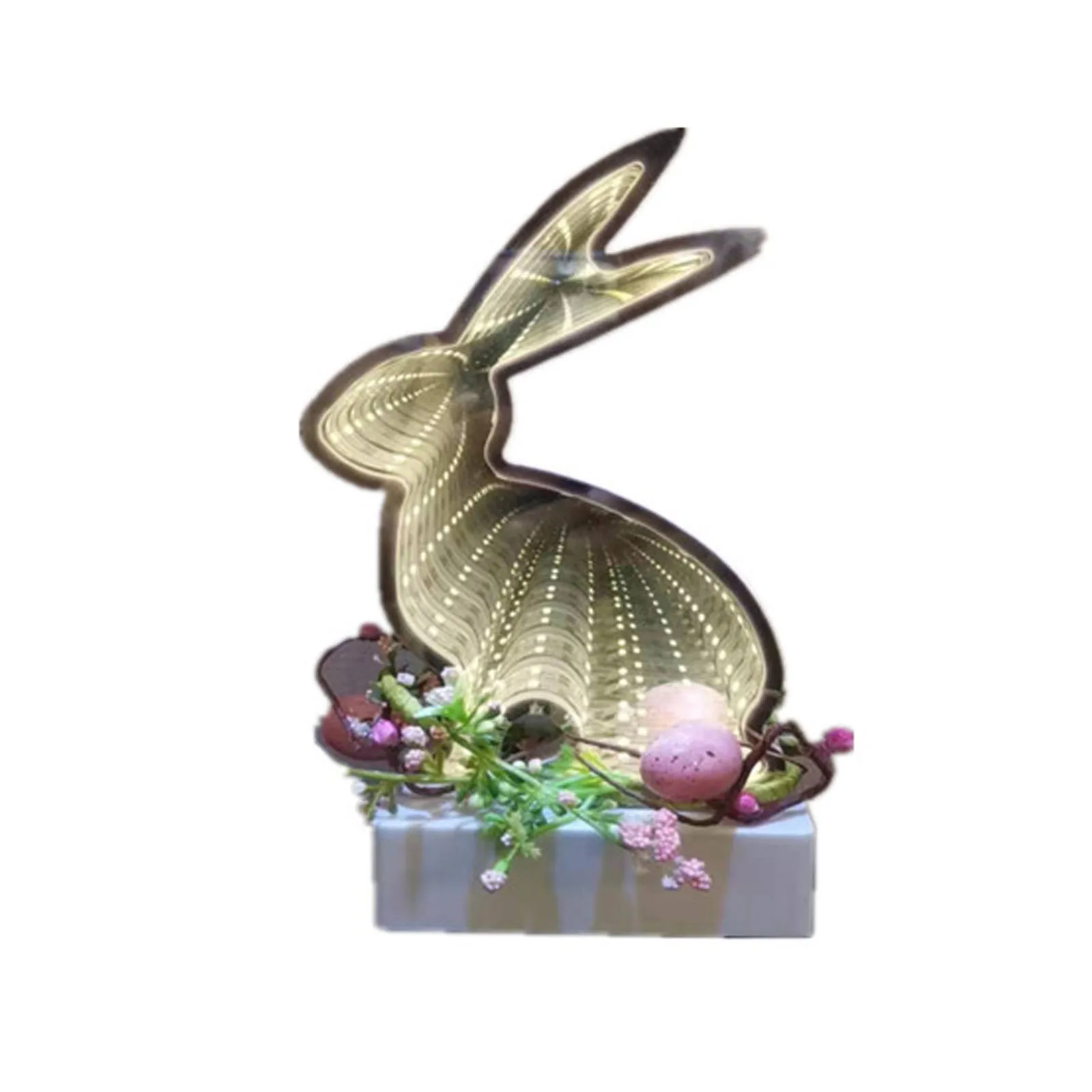 

Simulation Garland Easter Decoration Window Decoration Door Decoration Pendant Easter Rabbit Simulation Decorative Wreath #BL1
