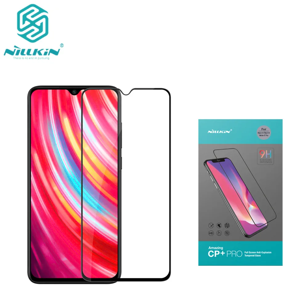 Для Xiaomi Redmi Note 8 Pro CP + PRO Полное покрытие закаленное стекло 9H 2.5D изогнутая защита