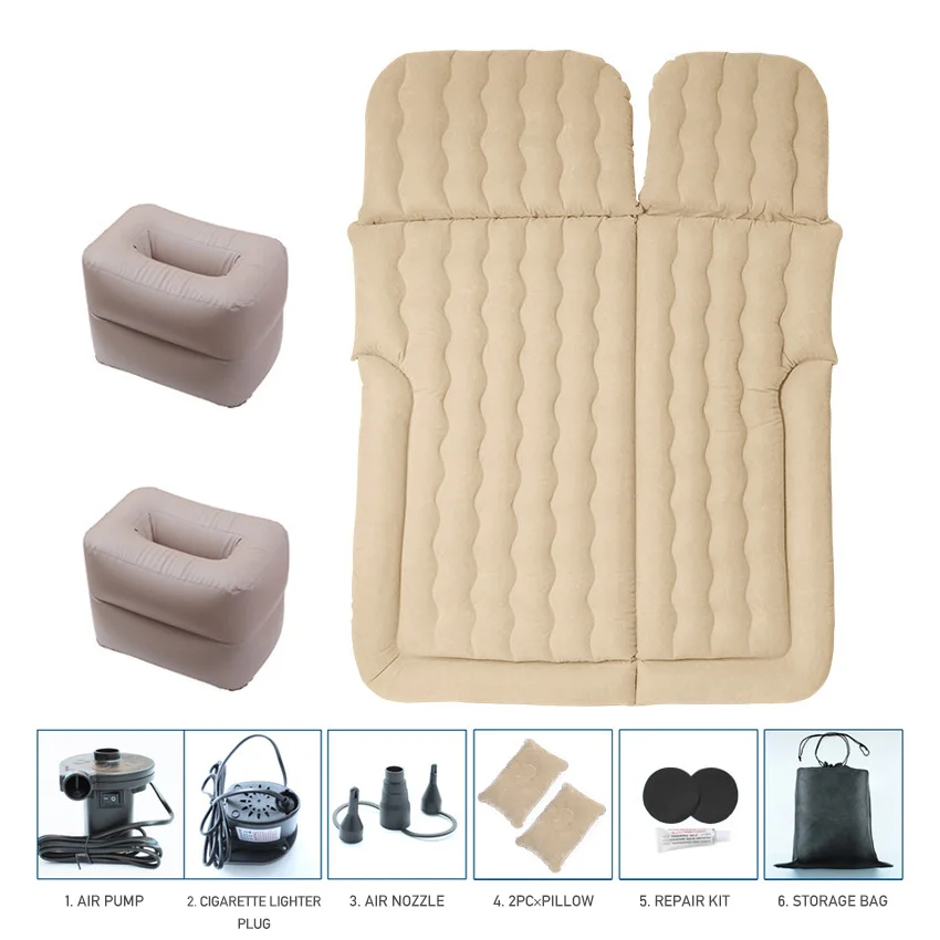

Durable Air Car Bed Inflatable Mattress with Storge Piers Portable
