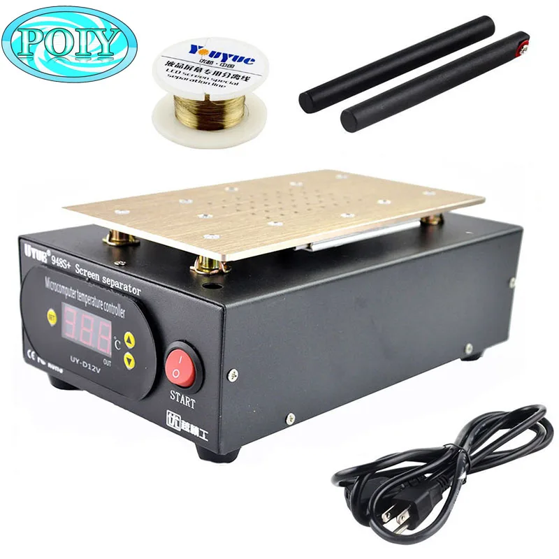 A 110/220V Встроенный вакуумный UYUE 948S+ lcd сенсорный экран Сепаратор машина комплект для iPhone samsung htc HUAWEI телефон Переднее стекло Ремонт - Цвет: A