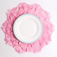 tableware pad chic pink flexible round shaped tableware pad for table bowl mats table mat