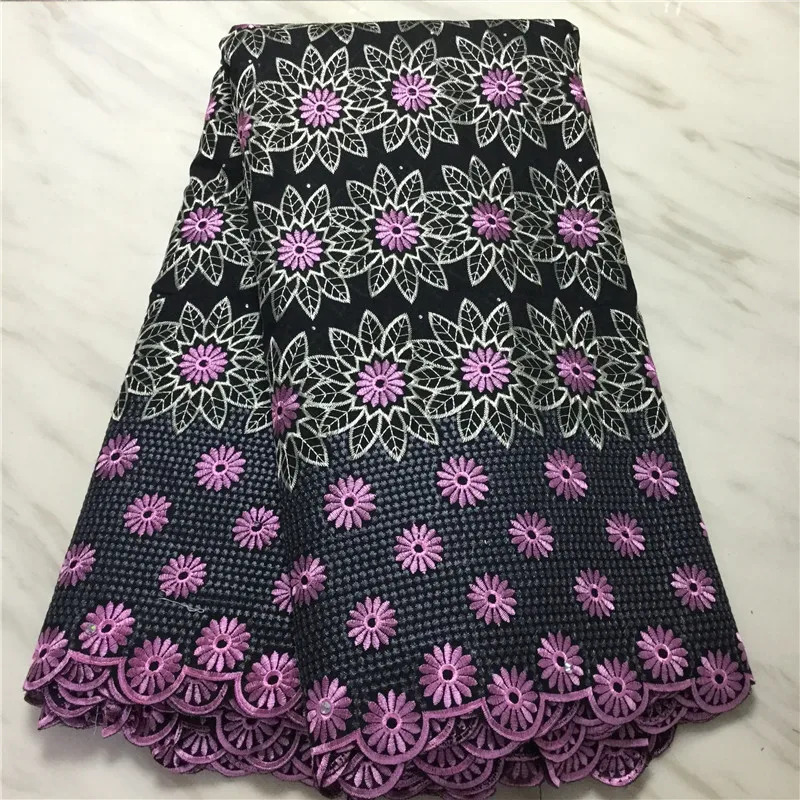 

Pure Cotton embroidery Swiss Voile Lace In Switzerland African Dry Lace Fabric 2020 High Quality Nigeria Lace fabric For Wedding