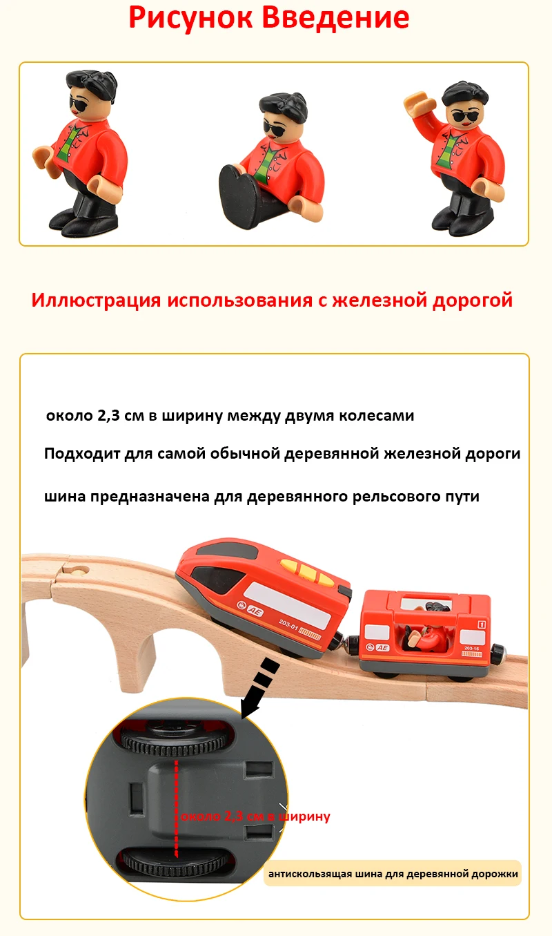 cdek Локальная RC электрический магнитный поезд с каретой звук и свет Экспресс грузовик FIT деревянный трек электрическая игрушка для детей Детские игрушки