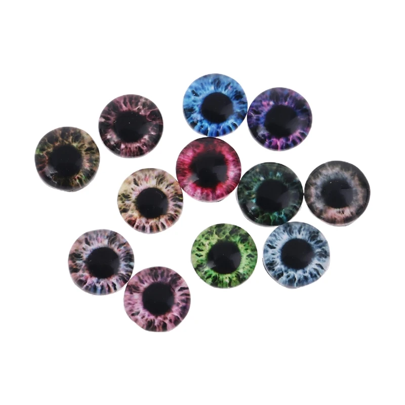 

20pcs 8/12/18mm Glass Doll Eyes DIY Crafts Eyeballs for Dinosaur Animal Eye Accessories Jewelry Making Handmade