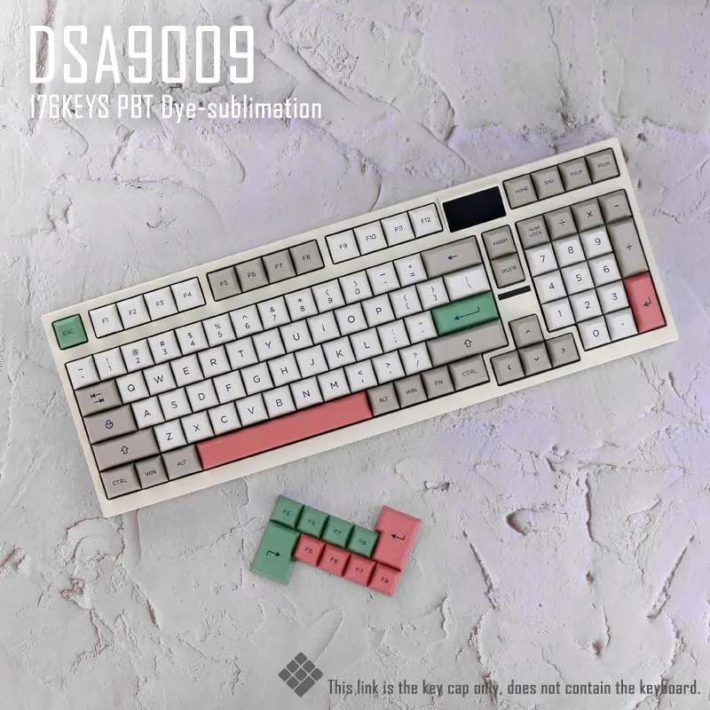 

DSA key cap 9009 key cap PBT material thermal sublimation process 176 key, suitable for most mechanical keyboards