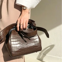retro vintage alligator lock shell bag bags womens handbags purses pu leather women shoulder crossbody bags free shipping