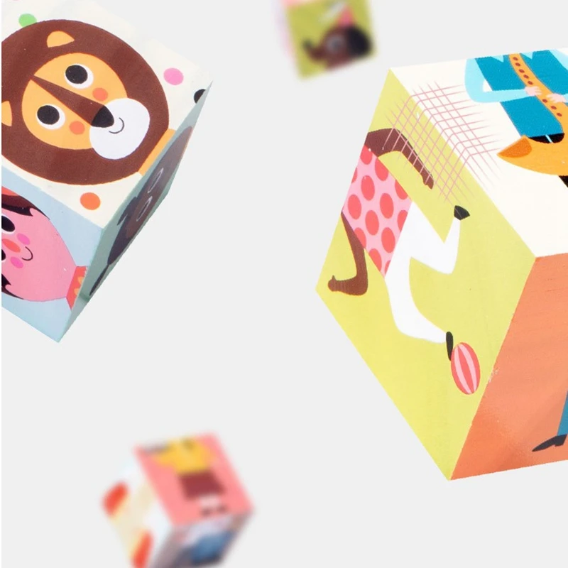 

Kids Wooden Characters Matching Puzzle Toys Educational Learning Toys Parent-Child Interactive Game Activity