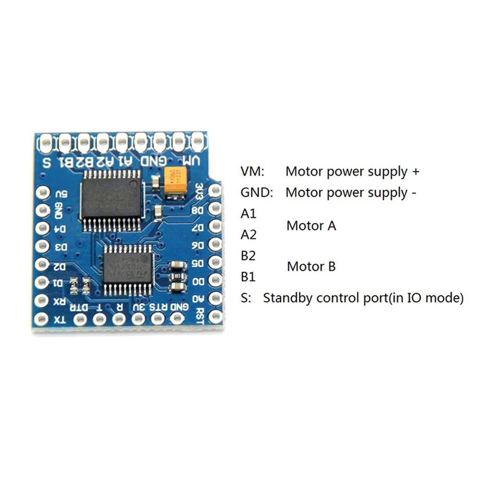 Щит двигателя для WeMos D1 Mini TB6612FNG Wemos I2C щит драйвера двойного модуль с