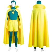 wanda vision vision cosplay costume jumpsuit cloak outfits halloween carnival suit