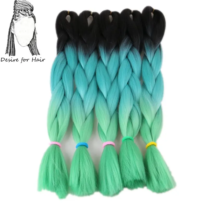 #33 Desire for hair 24 дюйма 100 г bling Блестки для волос mix большие синтетические косы плетение волос для наращивания - Цвет: #33