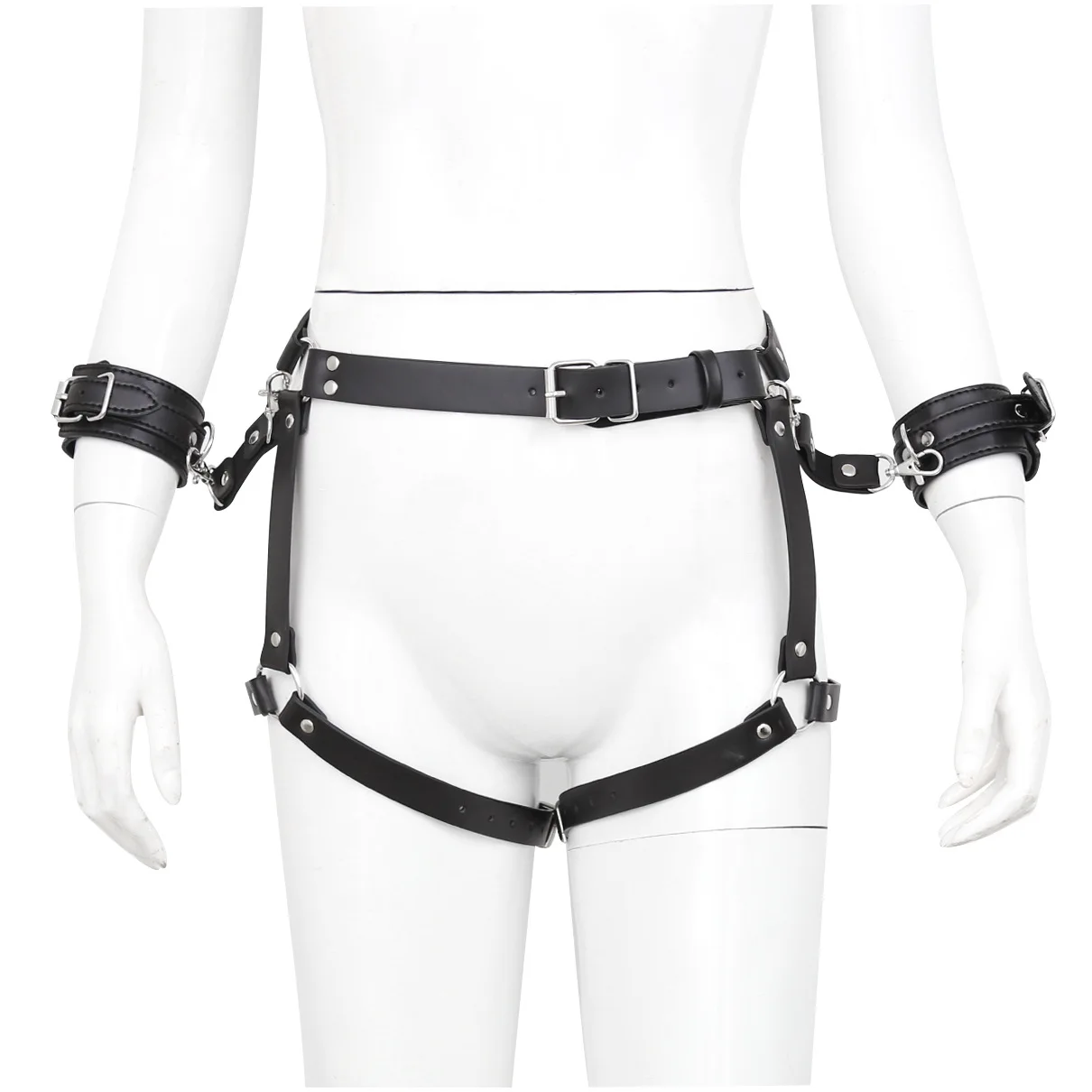 

Sexy Harajuku Leather Harness Garter Waist Belt Set Garter Women Lingerie Belt Goth Bra Suspenders Garter Body Waist Belts