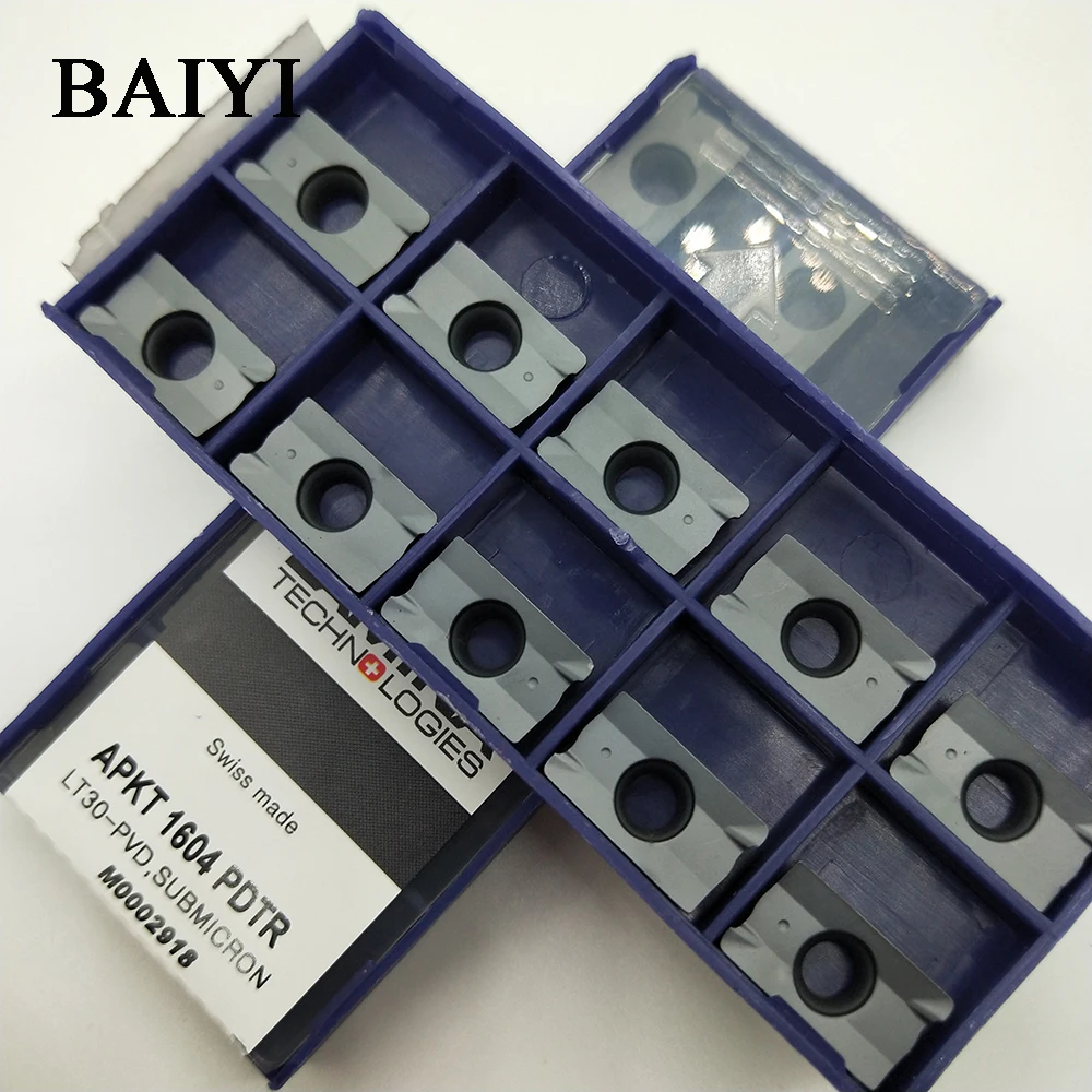 10 шт. APKT 1604 PDTR APKT1604 LT30 LAMINA режущее лезвие с ЧПУ твердосплавные фрезерные Вставки