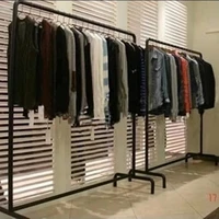 lady clothing store rack hanger display shelf floor style kid clothing store clothes rack horizontal bar gantry frame