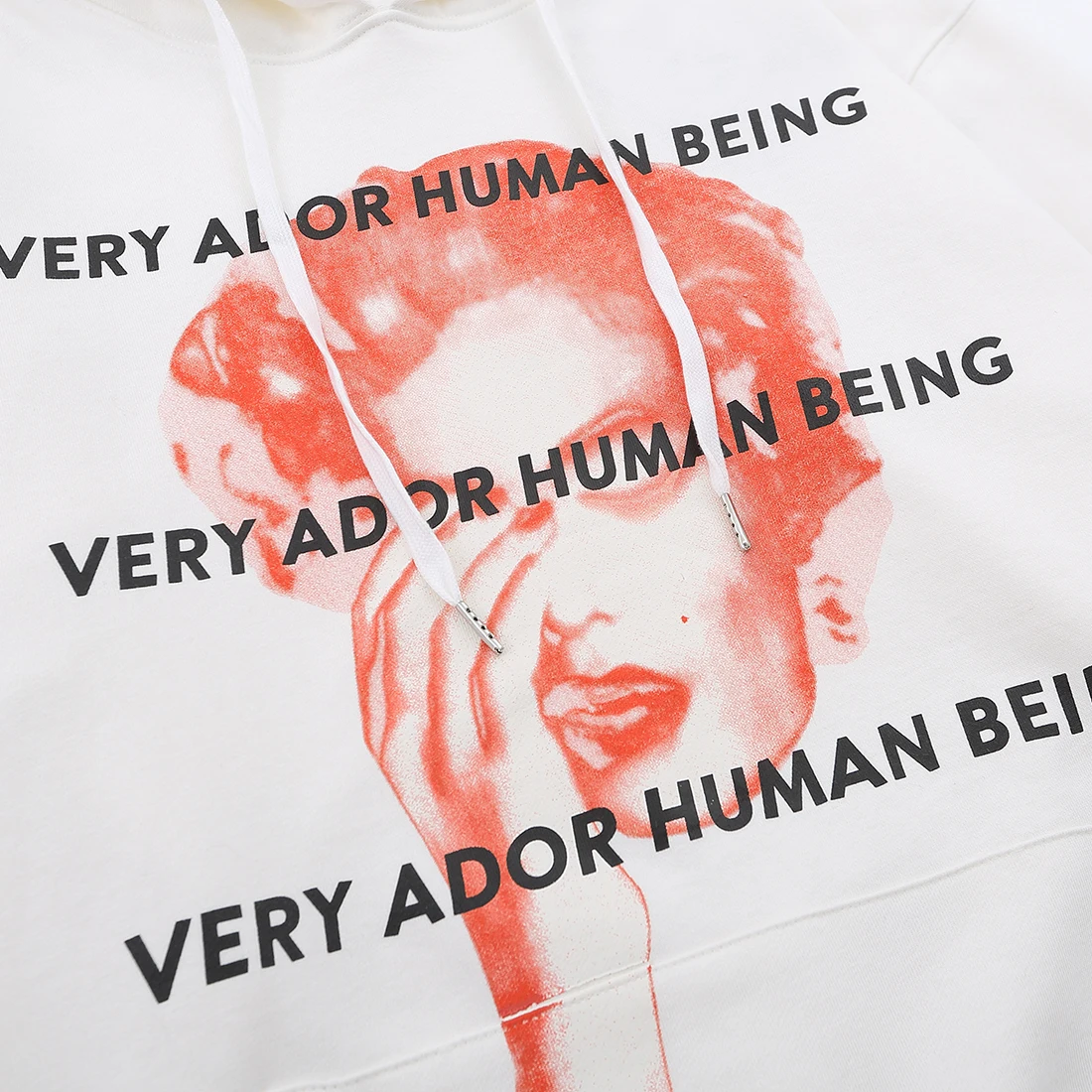 

ATSUNNY VERT ADOR HUMAN BEING Print Pretty Girl Sweatshirts Hoodies Streetwear Mens Hip Hop Harajuku Casual Sweat Tops