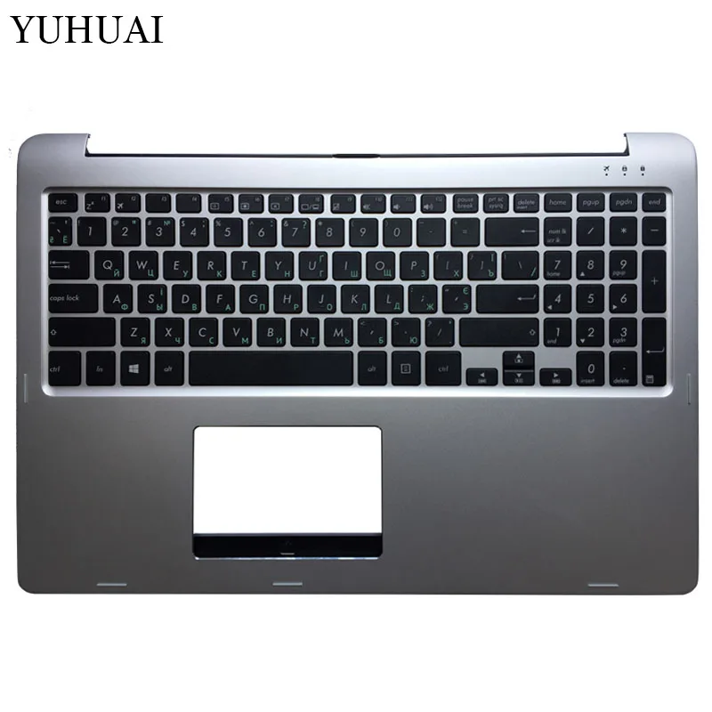 Русская клавиатура для ноутбука ASUS TP500 TP500L TP500LA TP500LB TP500LN Серебряная с подставкой