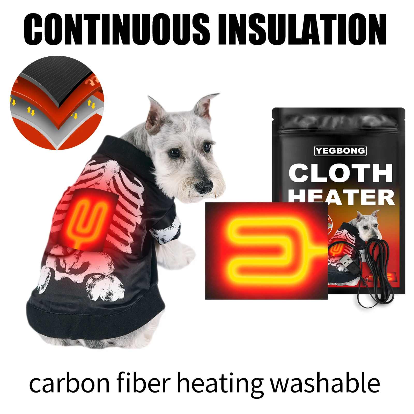 Грелка USB обогреватель для домашних животных электрическая тканевая грелка