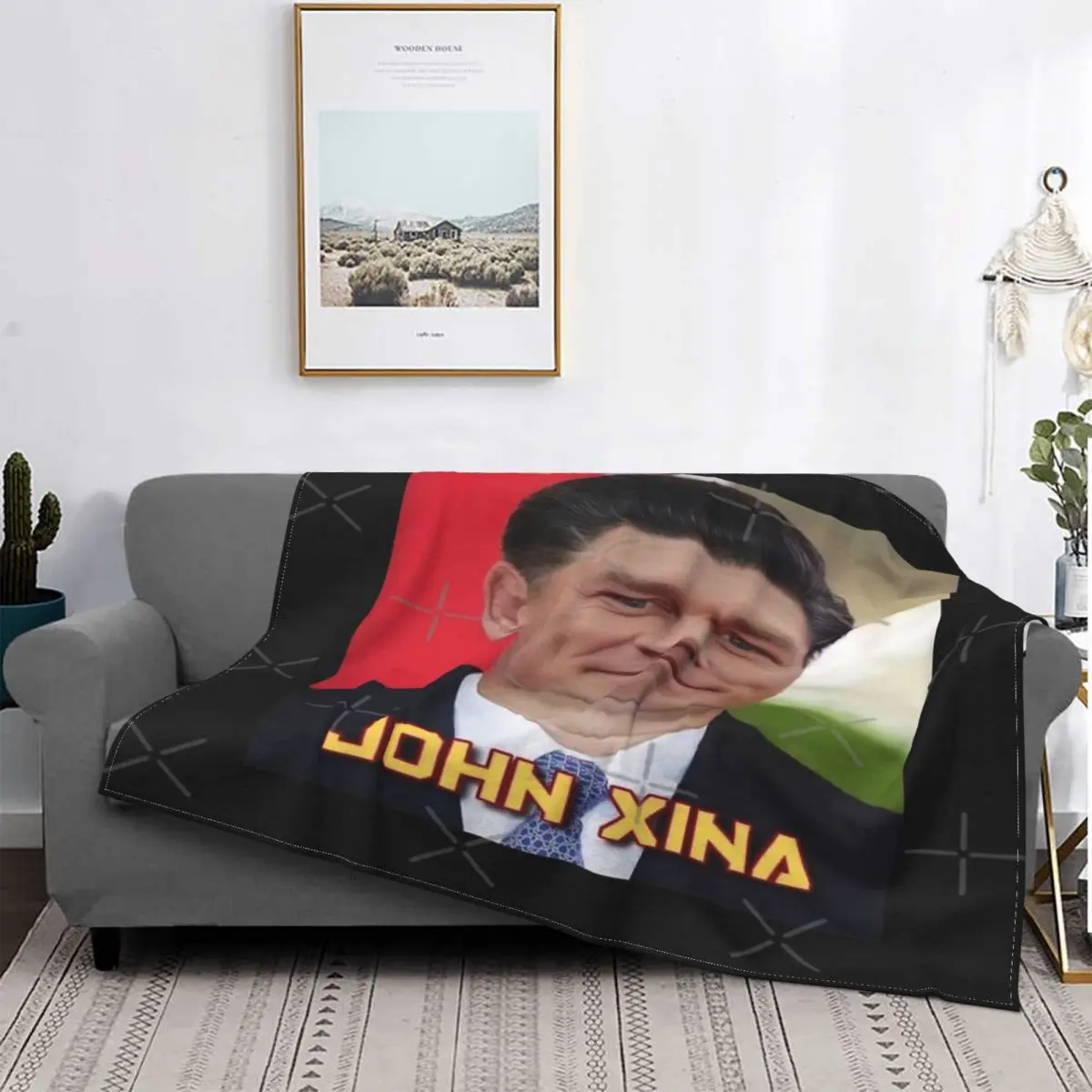 

John Xina-Manta a cuadros con capucha para cama, cobertor para cama, 3 unidades