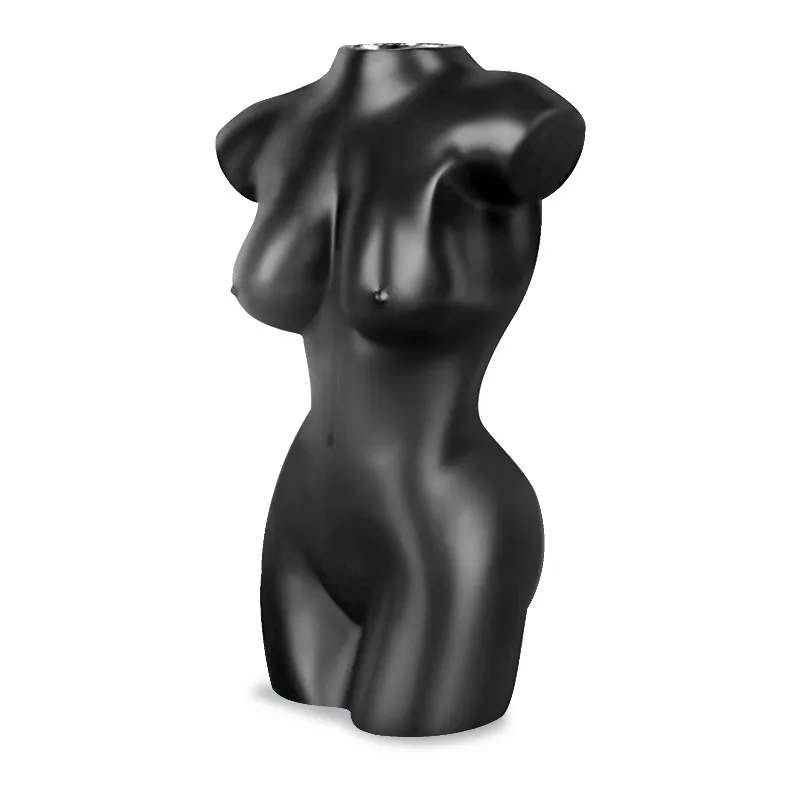 

Human Body Sculpture Art Design Vases Dried Flowers Simulation Resin Bottle Home Decorations Livingroom Table Accessories R5197