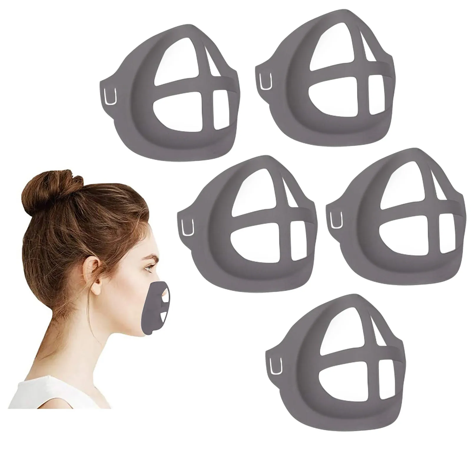 При заказе 1 10 штук Унисекс Многоразовые смываемая маска Pad 3D кронштейн