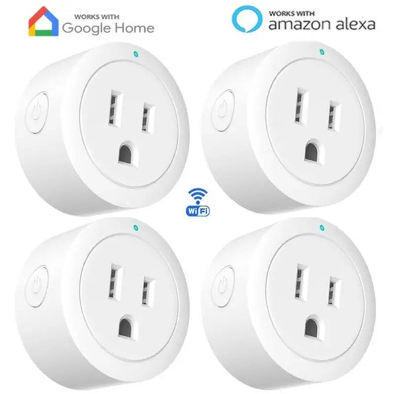 Смарт розетка американская с поддержкой Wi Fi 4 шт.|Умные розетки| |