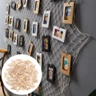 Мини-прищепки для одежды, шпильки для фото, маленькие прищепки из натурального дерева для творчества, декоративные деревянные зажимы для подвешивания на стену