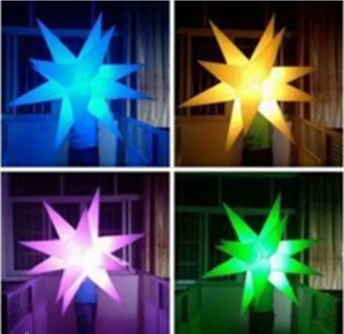 

New Inflatable Party Decoration Star with LED Changeable Light and Blower Brand new H#