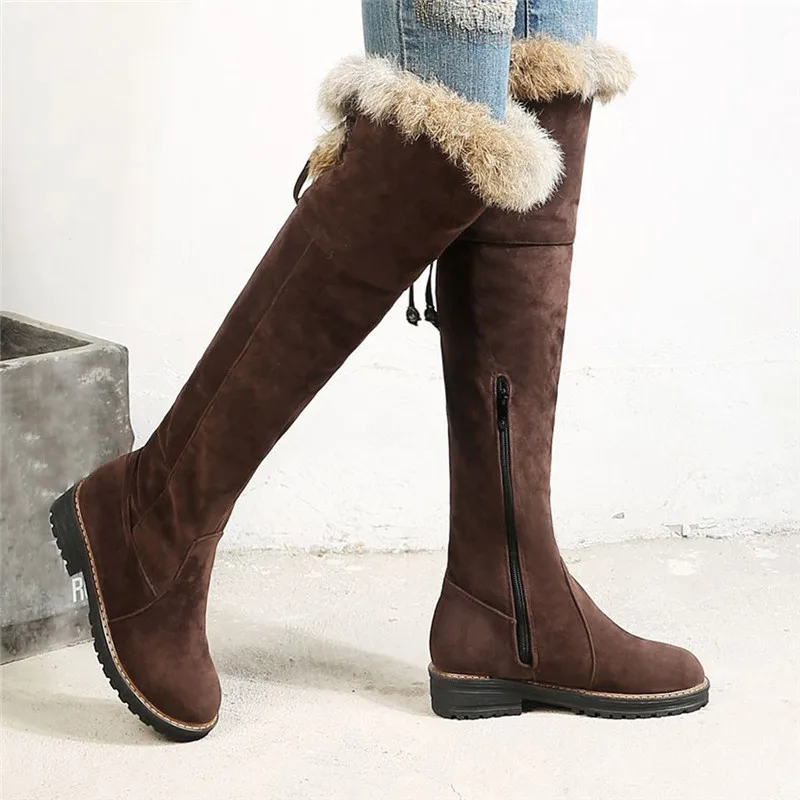 2019 г. Новые женские ботфорты пикантные осенне зимние сапоги на искусственном