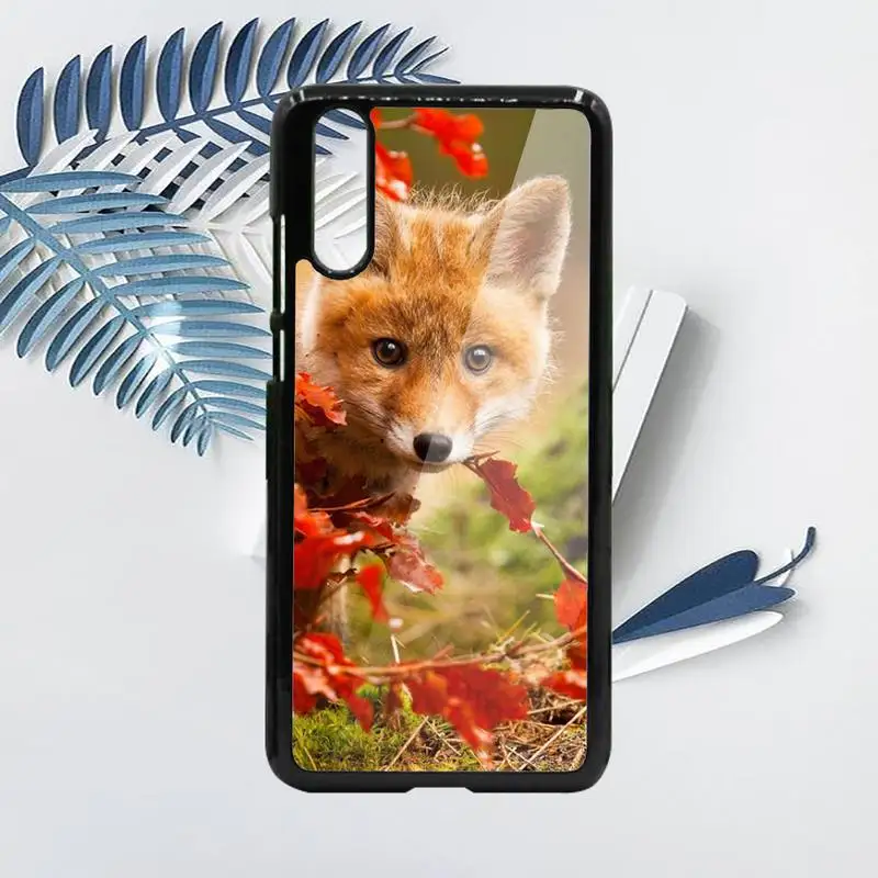 

cute animal fox Phone Case PC For Samsung galaxy S note 8 9 20 10 e lite2019 plus pro ultra
