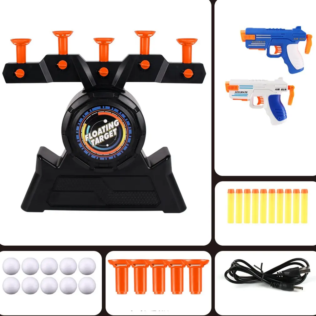 

New Target Shooting Gun Floating Hovering Ball Indoor Target Game Suspension Flying Ball Guns Shooting Game Kids Toys Gift