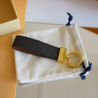 edc cute keychain wallet organizer luxury brand designer pouch leather keychain case bag magnetic car key storage for women65521