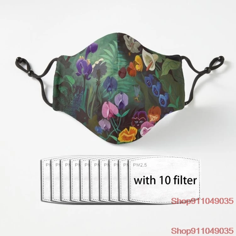 

Алиса: безумие возвращается многоразовый уход за кожей лица Маска Защита Ventile хлопчатобумажная ткань с защитой от пыли с фильтром маска без...