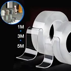 Двухсторонний стикер Nano, многоразовые бесследные прозрачные самоклеящиеся Стикеры, Моющиеся Водонепроницаемые двухсторонние ленты