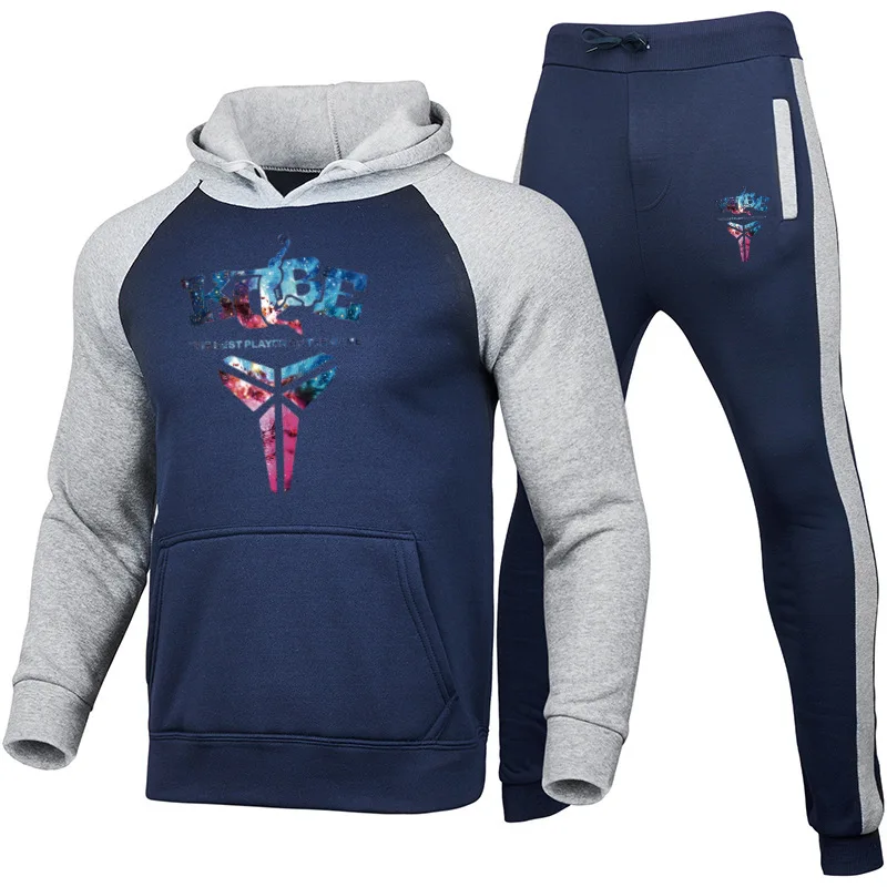 

2021 the new fashion age season male hoodie printing pants suits leisure Contrast color Can be customized LOGO