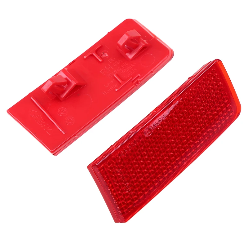 Позабай Фит для VW Touareg (Тип 7P) 2011-2014 Предфейслифт Кар Стилинг Задний Бампер Ложный Световой Отражатель Декоративные Наклейки Красные он.