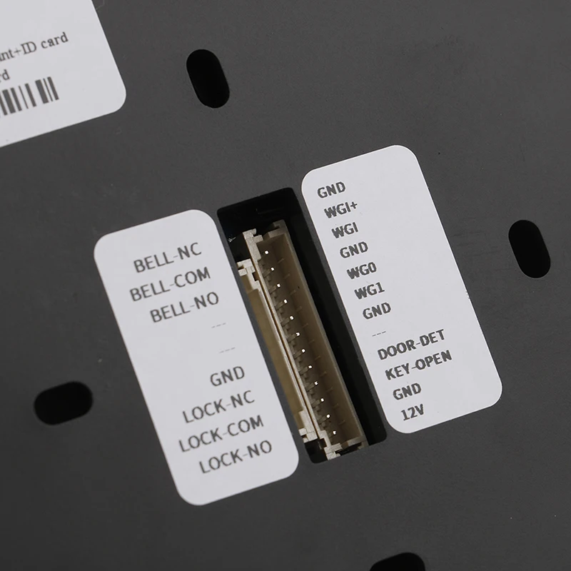 

1pc Black Fingerprint Access Control Intercom Machine Digital Electric RFID Code System For Door Lock