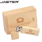 USB-флеш-накопитель JASTER деревянный круглый, 48163264 ГБ, USB 2,0