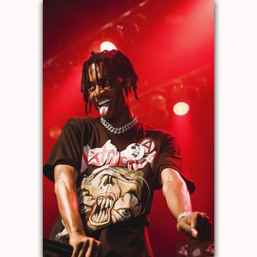 MQ1338 Playboi Carti на заказ хип-хоп рэп музыка певица звезда Мода горячий художественный плакат Шелковый светильник холст домашний декор Настенная картина принт
