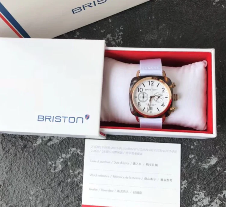 Роскошный французский светильник Briston, подлинный продукт, синие мужские и женские парные спортивные модные кварцевые часы Zhoudongyu Celebrity