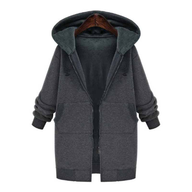 Новинка 2019 Осень зима женские толстовки плюс размер повседневные свободные