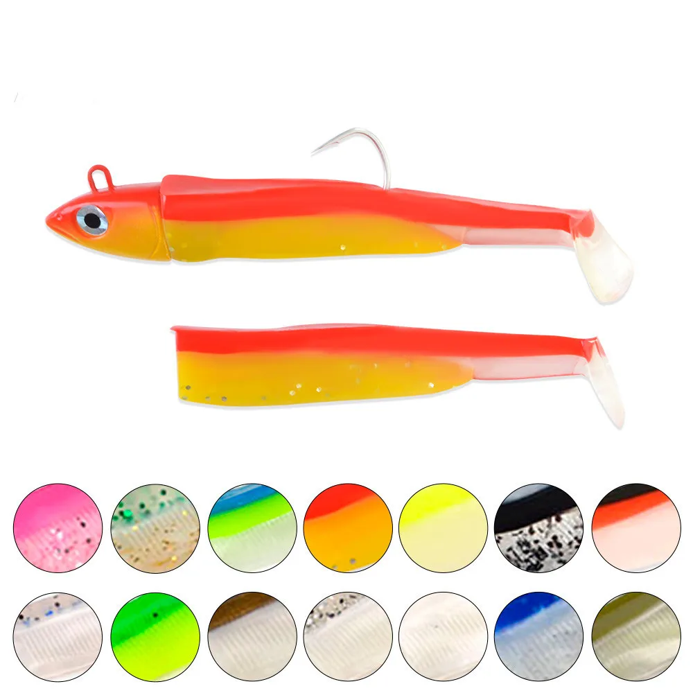 

Whole Soft Lead Head 5g 12g 25g Fishing Lure Minnow Wobblers Jig Head Silicone Baits Crank Hook Jigging Bass Pike Zander
