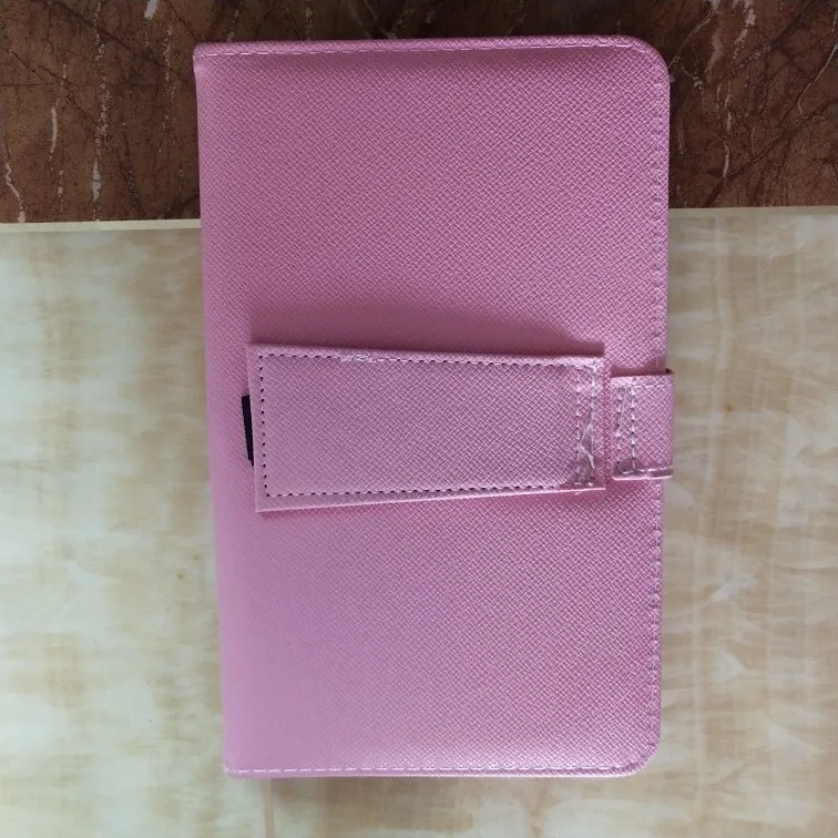 Pink Беспроводной складной чехол для мобильного телефона с клавиатурой Bluetooth, роскошный кожаный чехол для телефона из ТПУ - Цвет: Pink