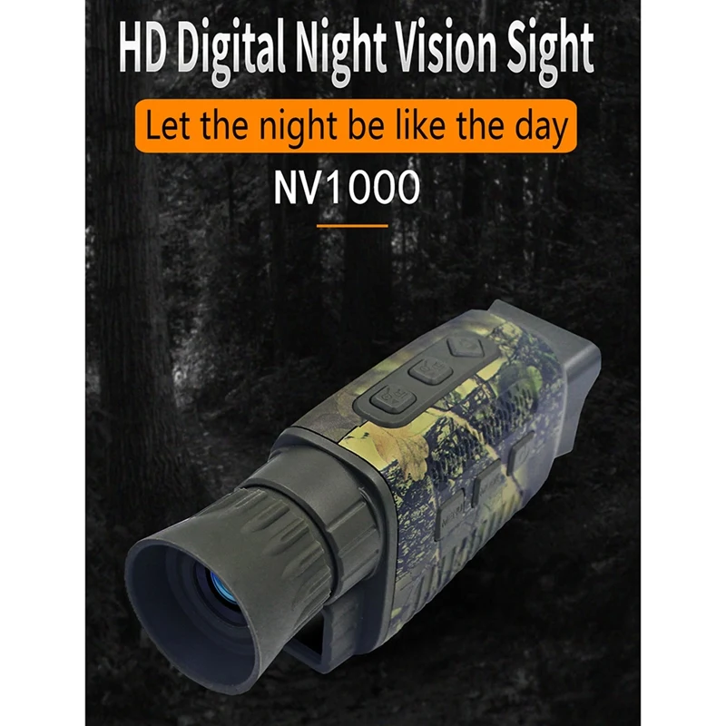 NV1000 HD Цифровая видеокамера ночного видения оптический телескоп для наружного