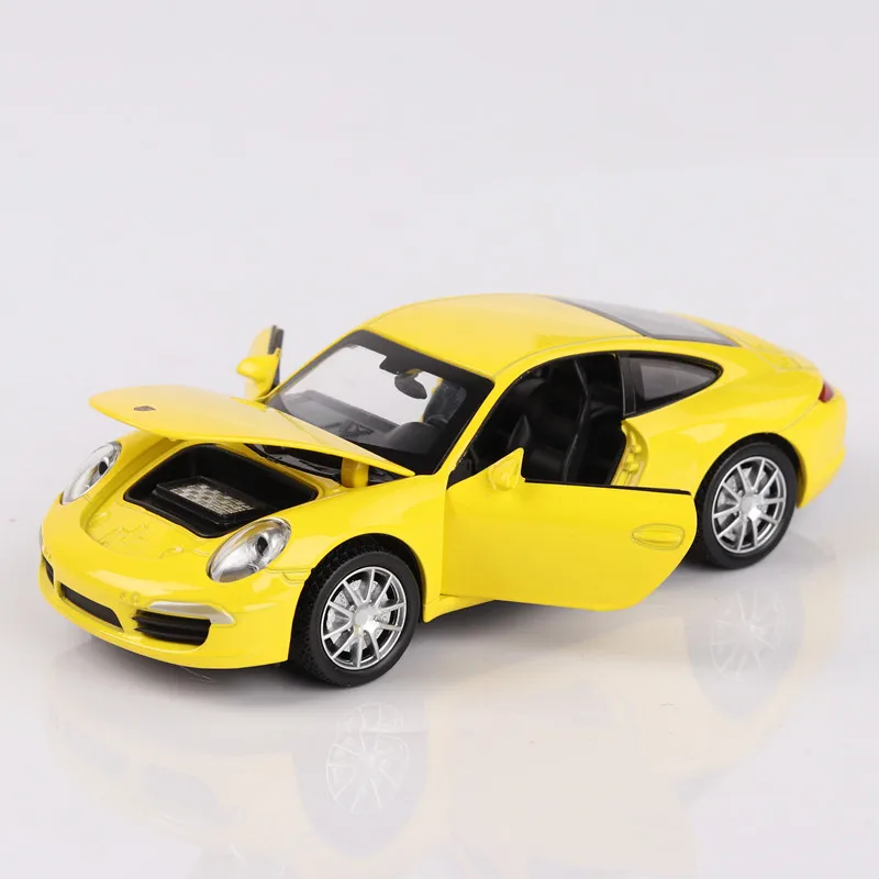 

Литая модель автомобиля с открытой дверью 14 см для Porsche 911 1:32