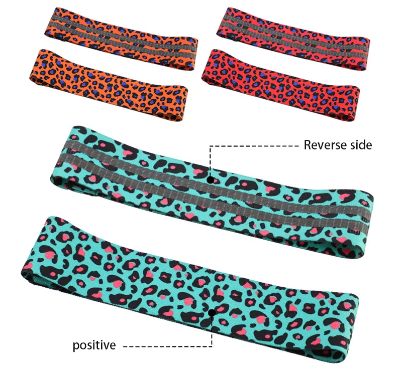 Сжимаемый хлопок для йоги лента натяжения многоцветная хип-сопротивление