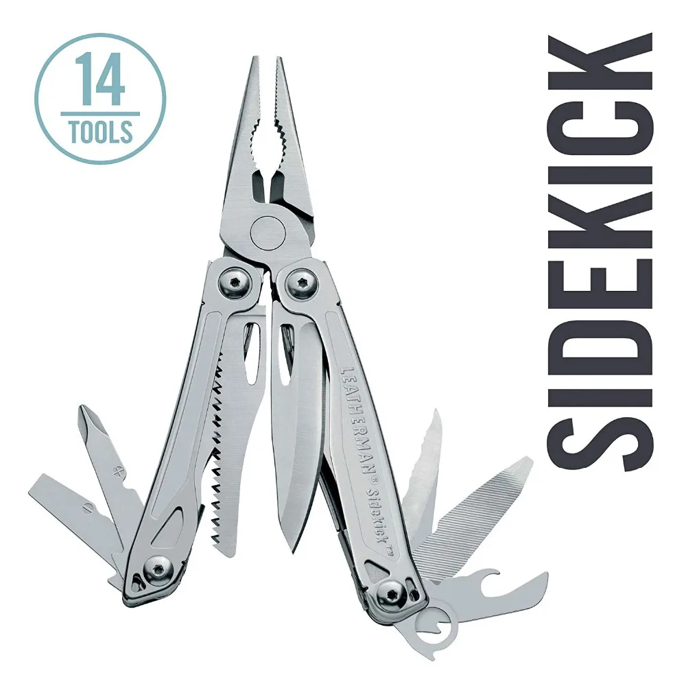 Мультитул LEATHERMAN Sidekick карманного размера с пружинными плоскогубцами и пилой