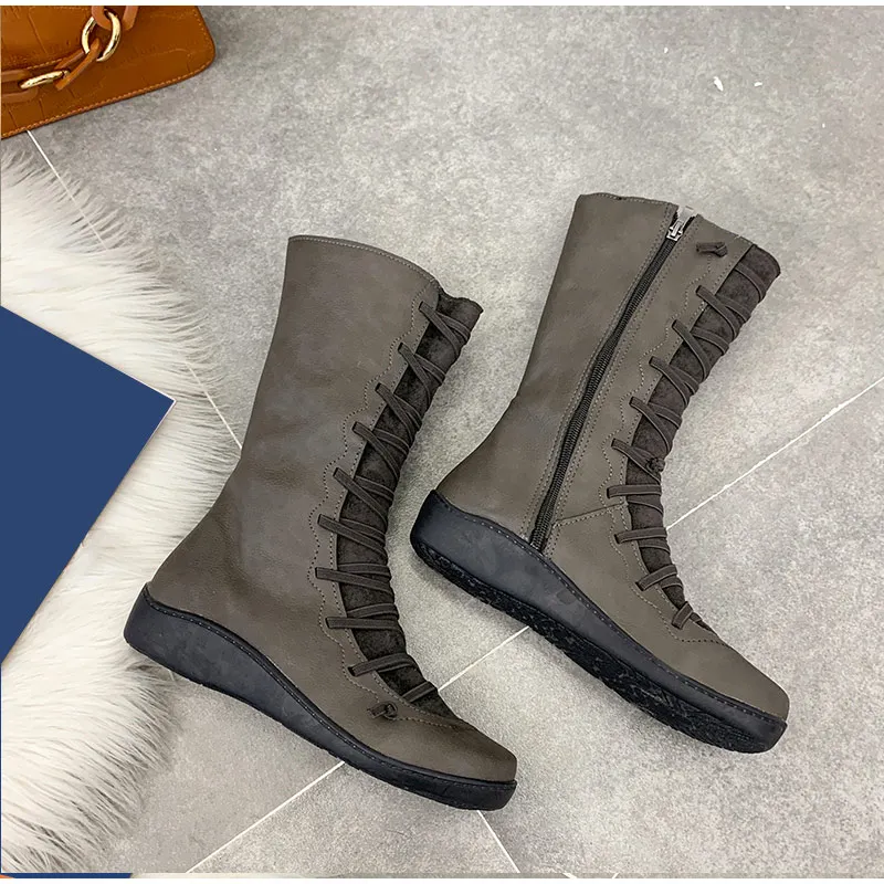Хит продаж Новые женские ботильоны Модные ботинки из искусственной кожи на
