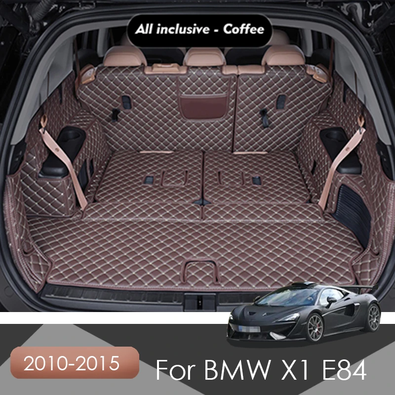 

The Trunk Cargo Leather Liner Car Boot Liner Cargo Compartment Floor Carpet Mud Kick For BMW X1 E84 2010-2015