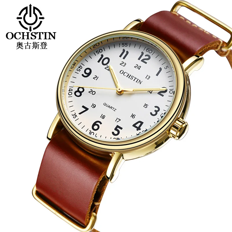 OCHSTIN Лидирующий бренд мужские спортивные кварцевые часы модные хронограф